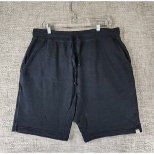 TKEES Core Shorts French Terry Sweat Mens Size 3 (33x8.5) Black 100% Cotton Nice